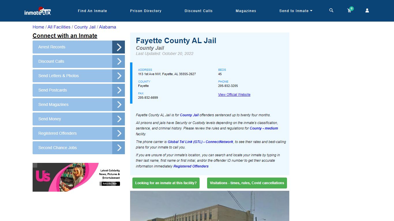 Fayette County AL Jail - Inmate Locator - Fayette, AL